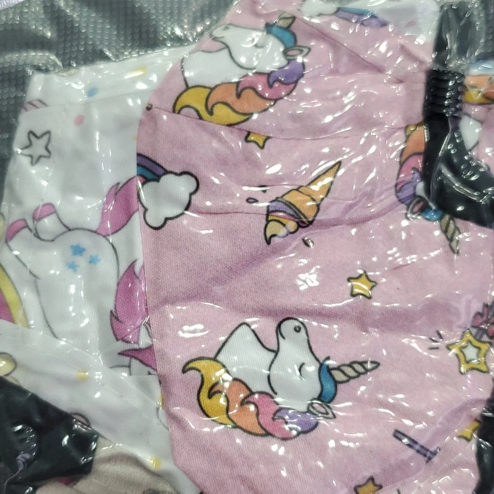 💥50% sale💥 NEW 6pc Unicorn fabric toddler masks #1052